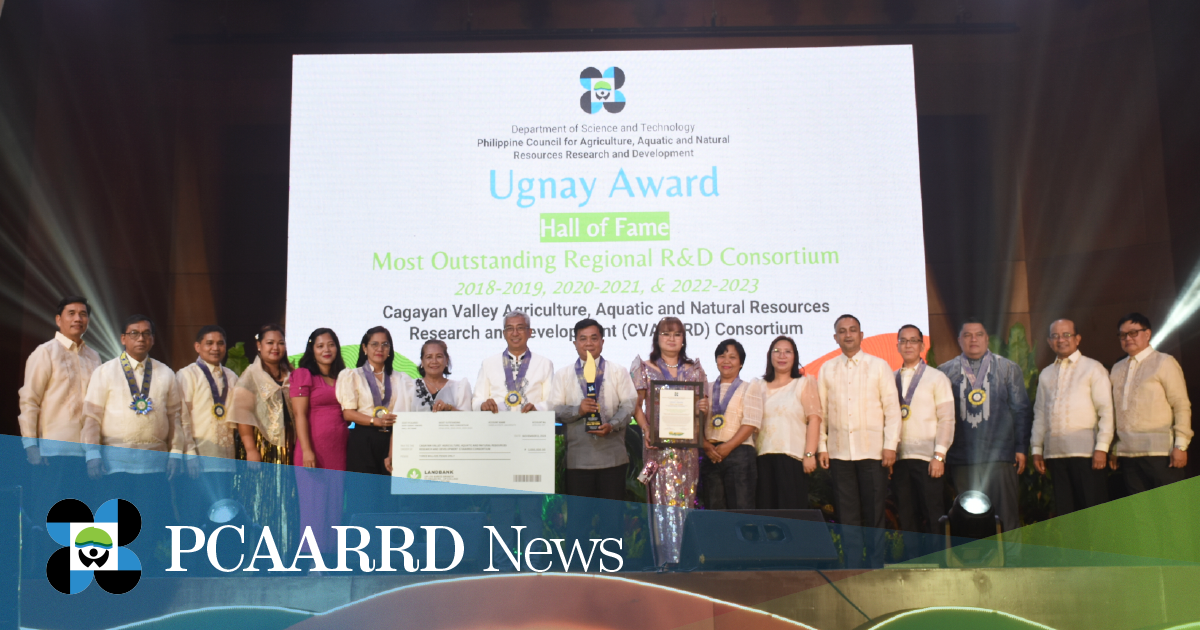 CVAARRD Consortium recognized for its impactful work in advancing AANR sector through Ugnay Award Hall of Fame